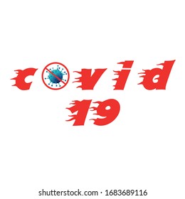 Corona virus (COVID-19) virus structure, vector illustration
