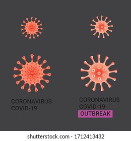 Corona virus COVID-19 vector design. 
