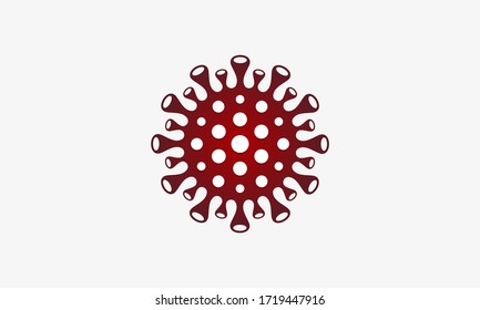 Corona Virus Or Covid-19 Vector Icon Logo Design Inspiration