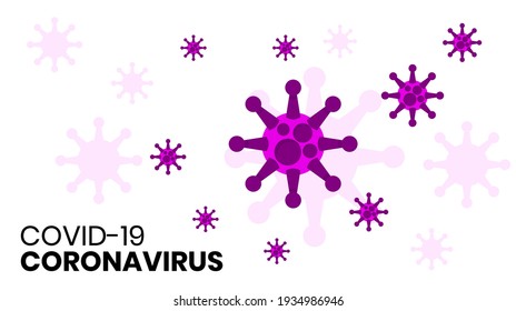Fondo De Ilustración Del Vector Covid-19 Del Virus Corona