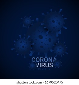 Corona virus Covid-19 Vector Template Design Illustration