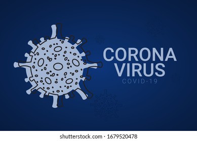 Corona virus Covid-19 Vector Template Design Illustration