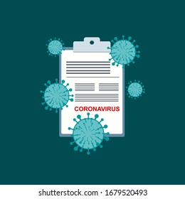 Corona virus Covid-19 Vector Template Design Illustration