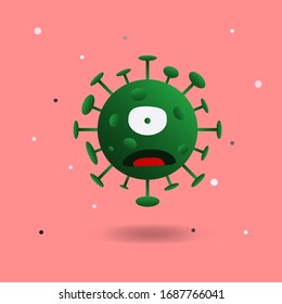 Corona Virus and covid-19 in Wuhan vector design