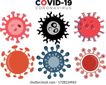 Diseño de arte creativo de virus Corona