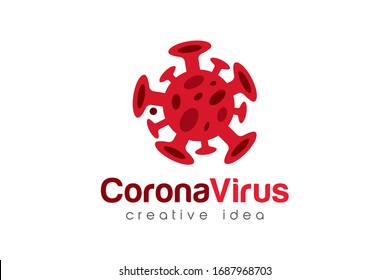 Plantilla de diseño de logotipo creativo Corona Virus