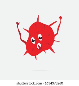 Corona Virus Cute Illustration Design