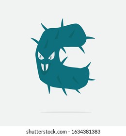 Corona Virus Cute Illustration Design