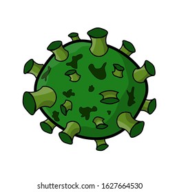 Corona virus is dangerous for humans if it causes death, 2019-nCoV Illustration desgin