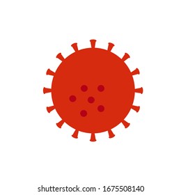 CORONA VIRUS DESIGN ELEMENT AUF WEISS