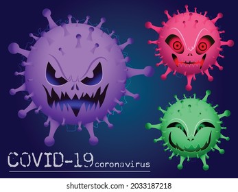 corona virus devil dangerous vector