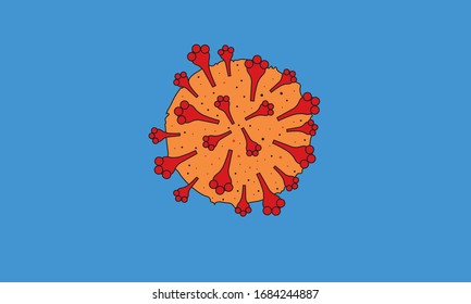 Icono de la enfermedad del virus de la corona vector