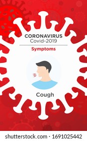 Corona Virus Disease Symptoms cough Design Template 
