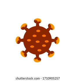 Corona virus disease vector icon 2019. Symbols of bacterial cell icons
