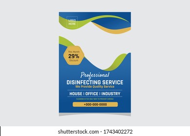 Corona Virus Disinfecting service flyer.