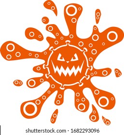 corona virus emoji and coronavirus funny face expression illustration 