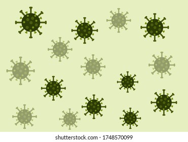 Corona virus. EPS 10 vector.