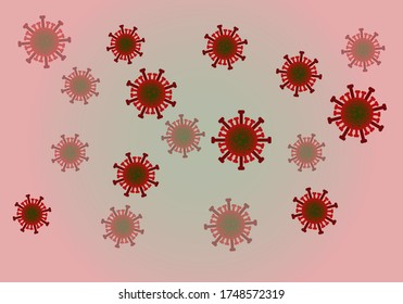 Corona virus. EPS 10 vector.