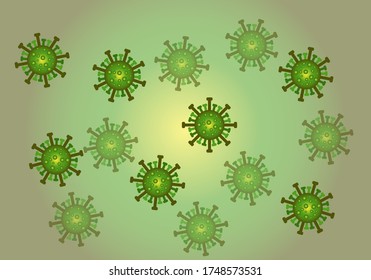 Virus Corona. Vector EPS 10.