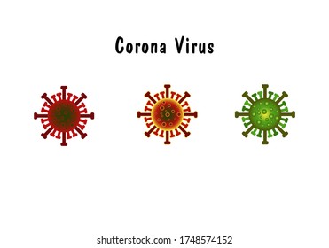 Corona virus. EPS 10 vector.
