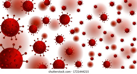 Corona virus fashion spread background