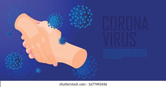 
corona virus fight banner design