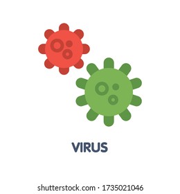 corona virus flat icon style design illustration on white background eps.10