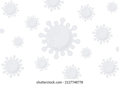 Corona virus flat illustration abstract background. Perfect for presentation, virtual background, flyer, banner, poster, social media post, etc.