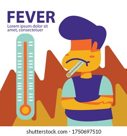 Ilustración plana del virus Corona para el diseño apariencia fresca y fresca 