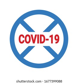 Corona virus icon, virus alert, covid-19