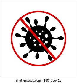 
corona virus icon. covid19 on a white background. vector illustration