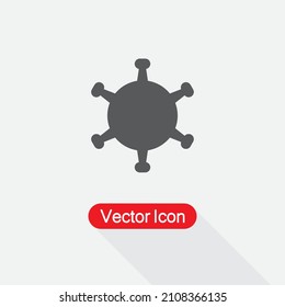 Corona Virus Icon, Covid-19 Icon Vector lllustration Eps10