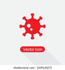 Corona Virus Icon, Covid-19 Icon Vector Illustration Eps10