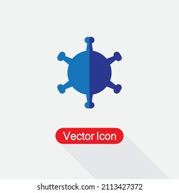 Corona Virus Icon, Covid-19 Icon Vector Illustration Eps10