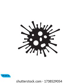 Corona virus icon design vector illustration template