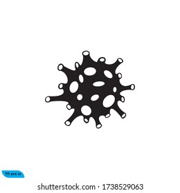 Vorlage zur Darstellung der Vektorgrafik des Corona-Virus