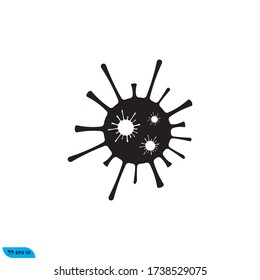 Corona virus icon design vector illustration template