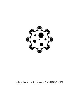 corona virus icon flat vector logo design trendy illustration signage symbol graphic simple