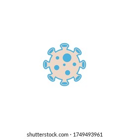 icono de corona virus diseño de logotipo vectorial plano ilustración de moda símbolo de señalización gráfico simple