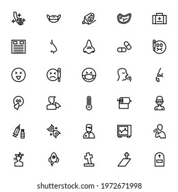 corona virus icon or logo isolated sign symbol vector illustration - Collection of high quality black style vector icons
