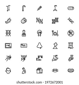 corona virus icon or logo isolated sign symbol vector illustration - Collection of high quality black style vector icons
