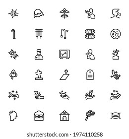 corona virus icon or logo isolated sign symbol vector illustration - Collection of high quality black style vector icons
