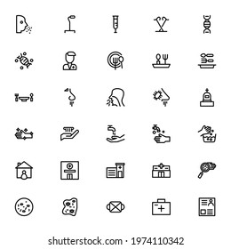 corona virus icon or logo isolated sign symbol vector illustration - Collection of high quality black style vector icons
