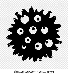 corona virus, icon and logo vector