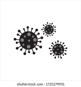 corona virus icon logo vector template