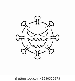 Corona-Virus-Symbol, Vektorsymbol