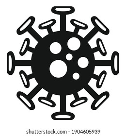 Corona virus icon. Simple illustration of corona virus vector icon for web design isolated on white background