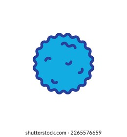 Corona virus icon. Simple style corona virus poster background symbol. Corona virus brand logo design element. Corona virus t-shirt printing. vector for sticker.