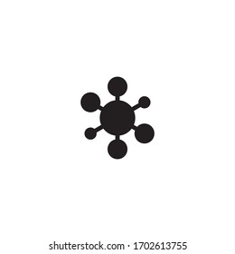 Corona-Virus-Symbol einfache Vektorillustration