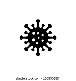 Diseño de símbolo de icono del virus Corona. Infección por virus